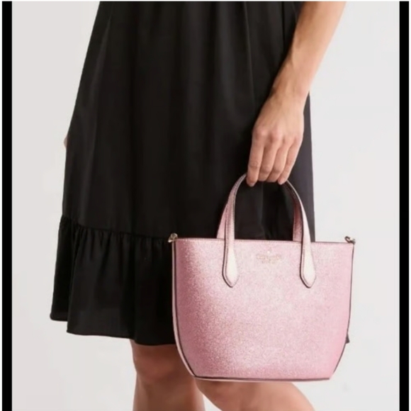 Kate Spade Pink Glitter Small Tote Bag - Picture 2 of 8